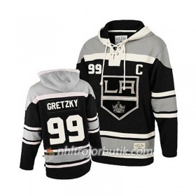 Män Ishockey Los Angeles Kings Wayne Gretzky 99 Svart Sawyer Hooded Sweatshirt